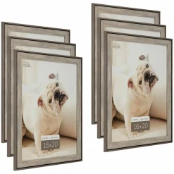 6 Pack: Gray Wash Two-Tone Frame, Home Collection by Studio Décor®