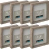 8 Pack: Gray 9" x 9" Belmont Shadow Box by Studio Décor®