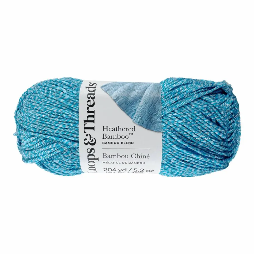 8 Pack: Heathered Bamboo™ Yarn by Loops & Threads®