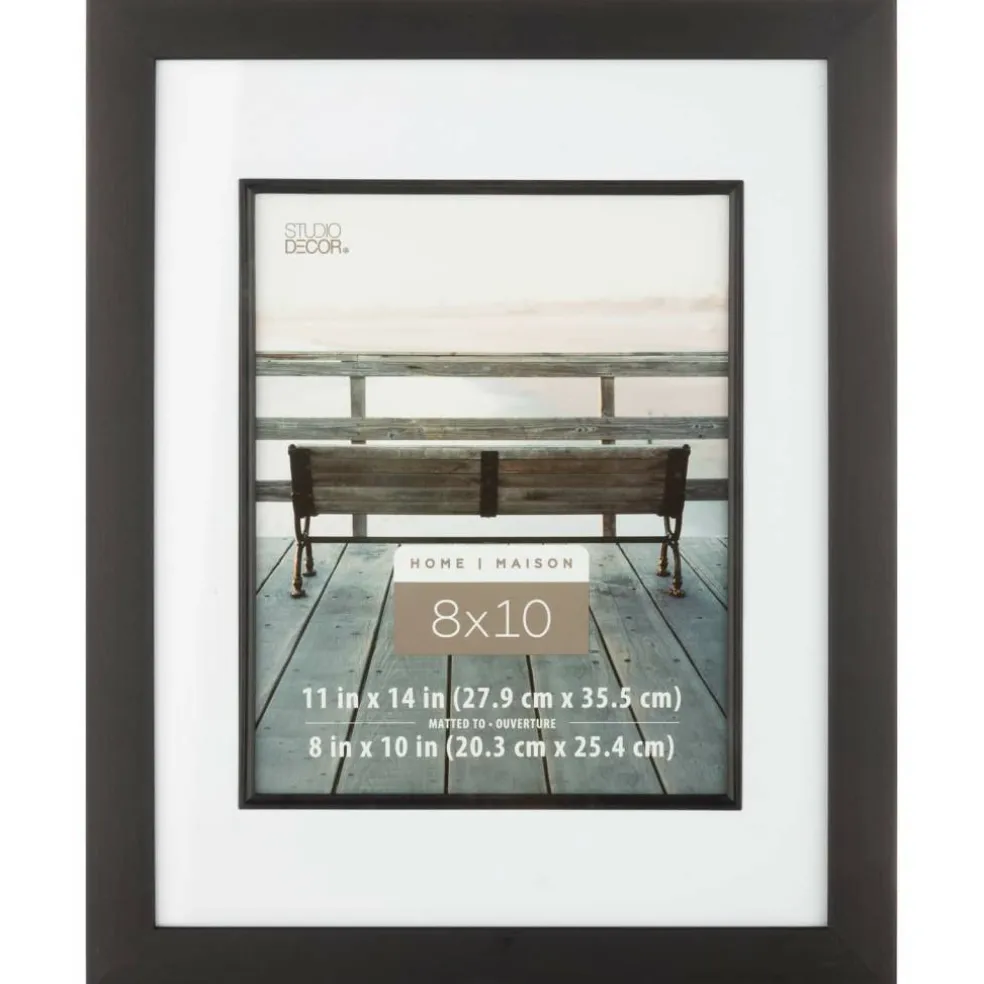 6 Pack: Home Black Studio Frame with Mat by Studio Décor®