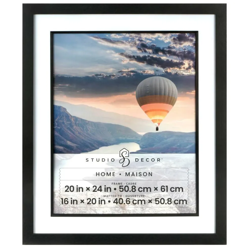 6 Pack: Home Black Studio Frame with Mat by Studio Décor®
