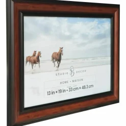 6 Pack: Home Brown & Black Wood Grain Frame by Studio Décor®
