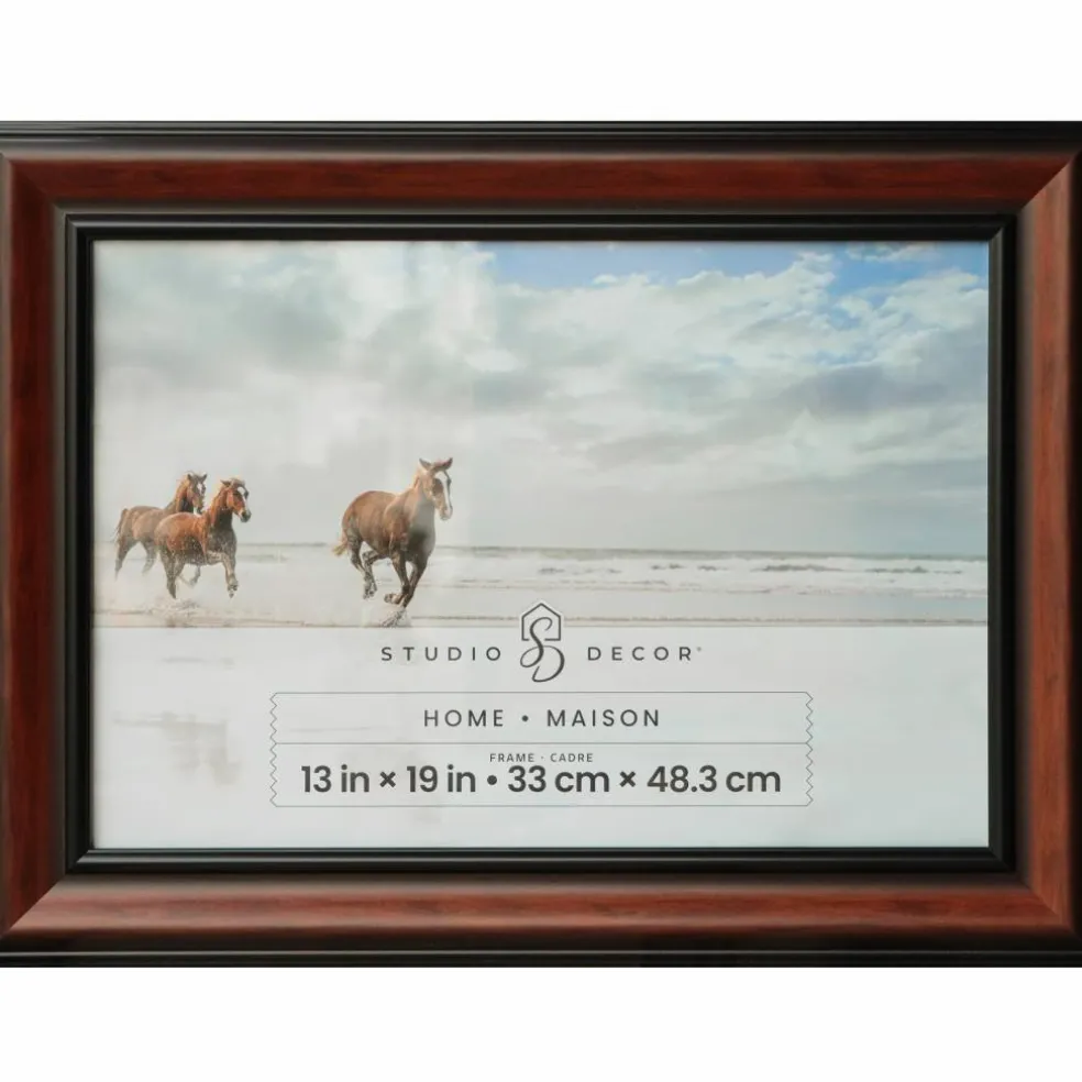 6 Pack: Home Brown & Black Wood Grain Frame by Studio Décor®