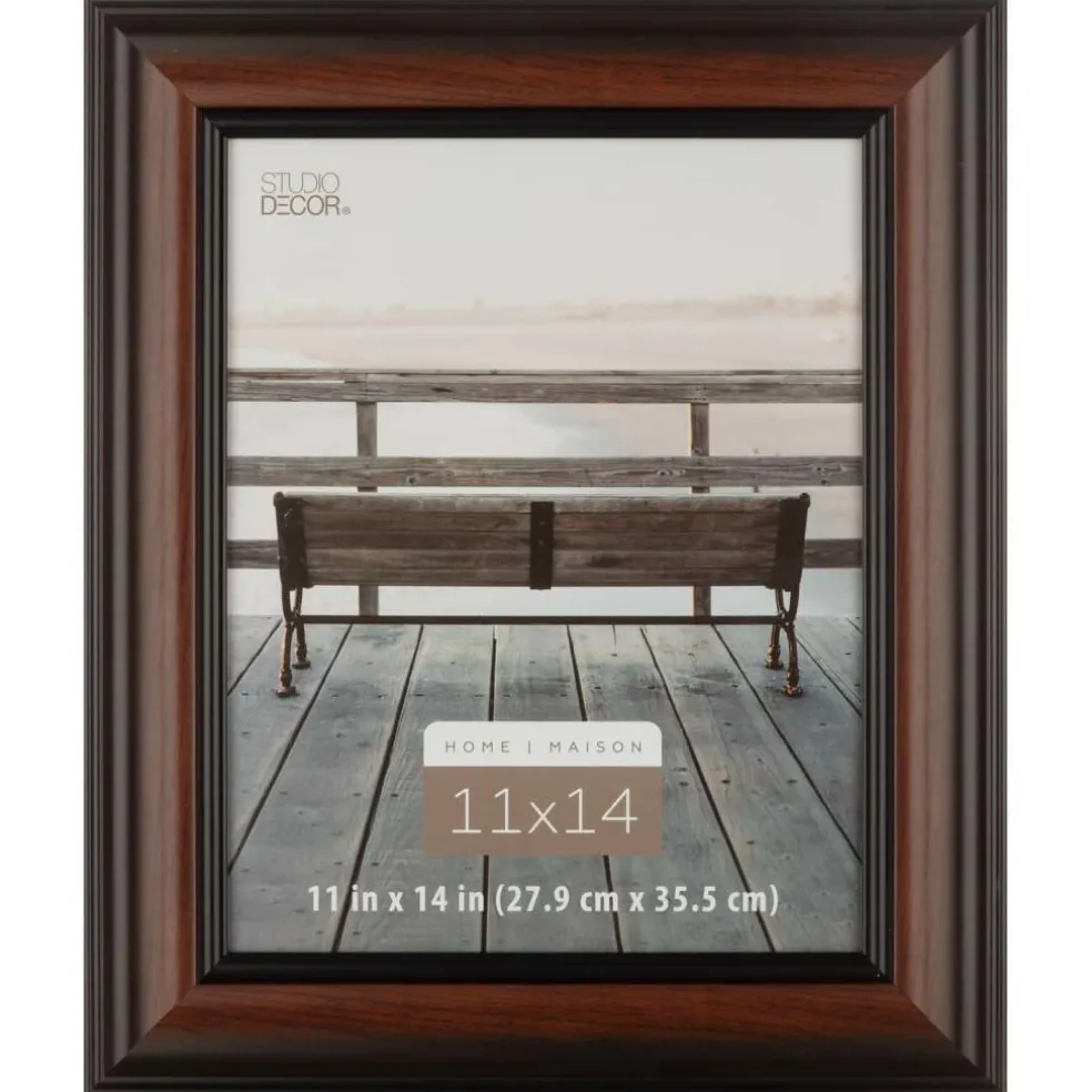 6 Pack: Home Brown & Black Wood Grain Frame by Studio Décor®