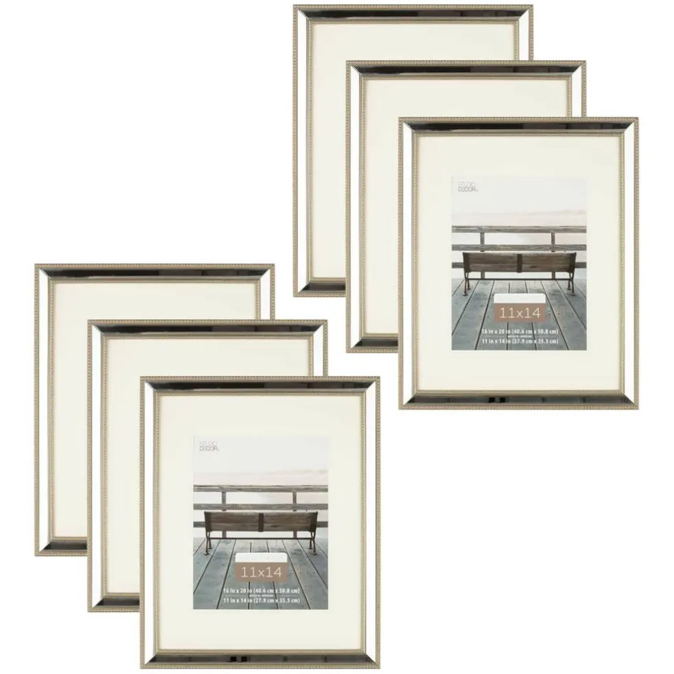 6 Pack: Home Mirrored Frame with Mat by Studio Décor®