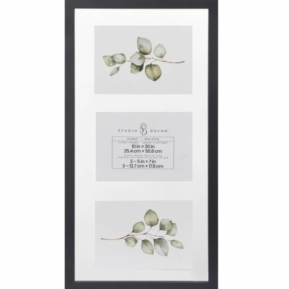 6 Pack: Home™ 10" x 20" Black Float Frame by Studio Décor®