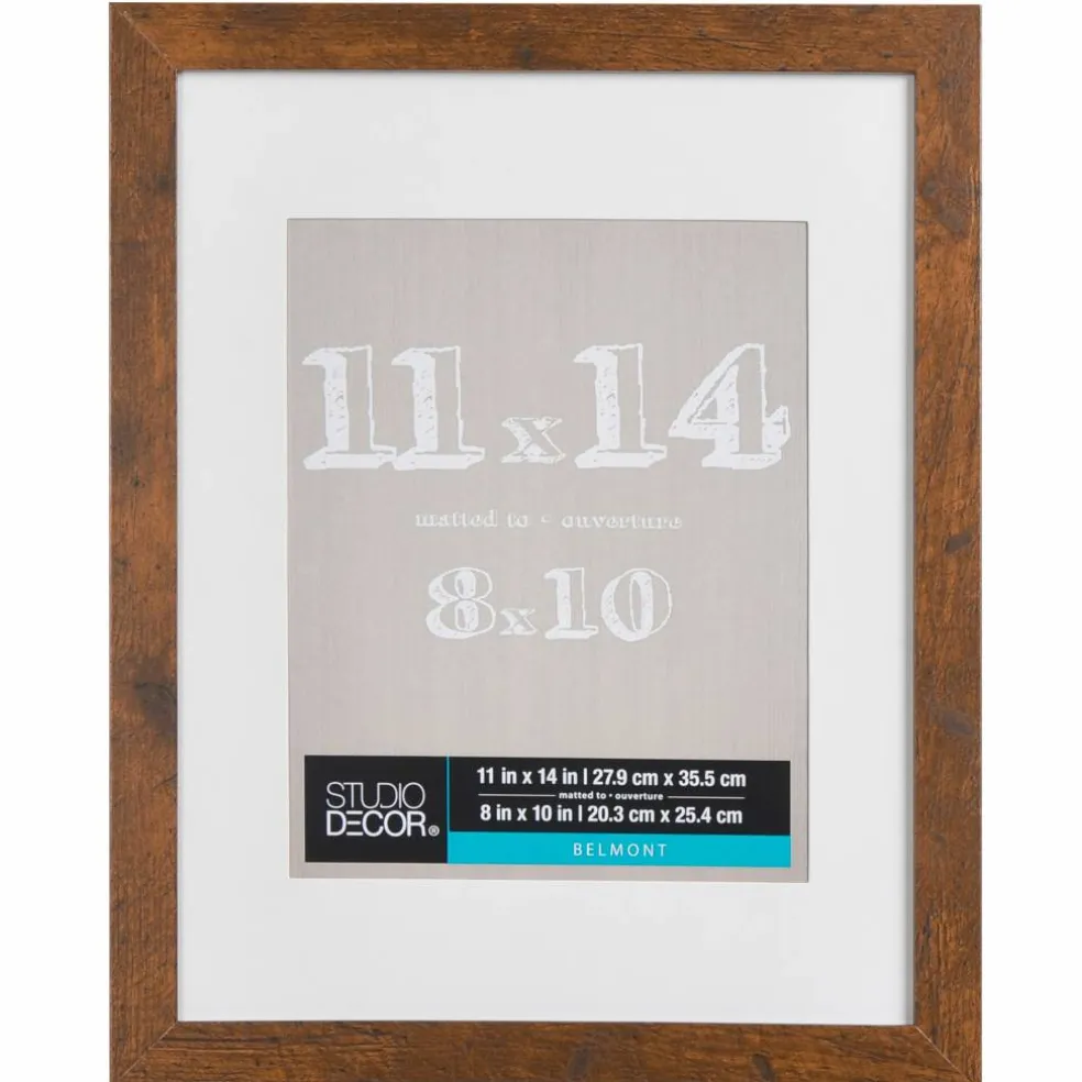 8 Pack: Honey Belmont Frame with Mat by Studio Décor®