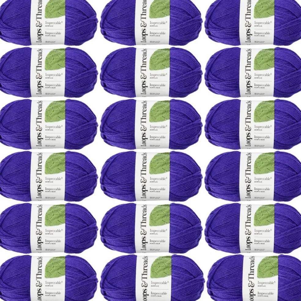 18 Pack: Impeccable® Solid Yarn by Loops & Threads®