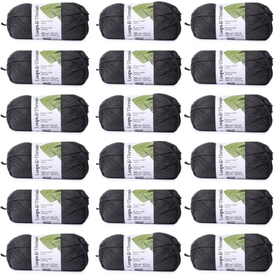 18 Pack: Impeccable® Solid Yarn by Loops & Threads®