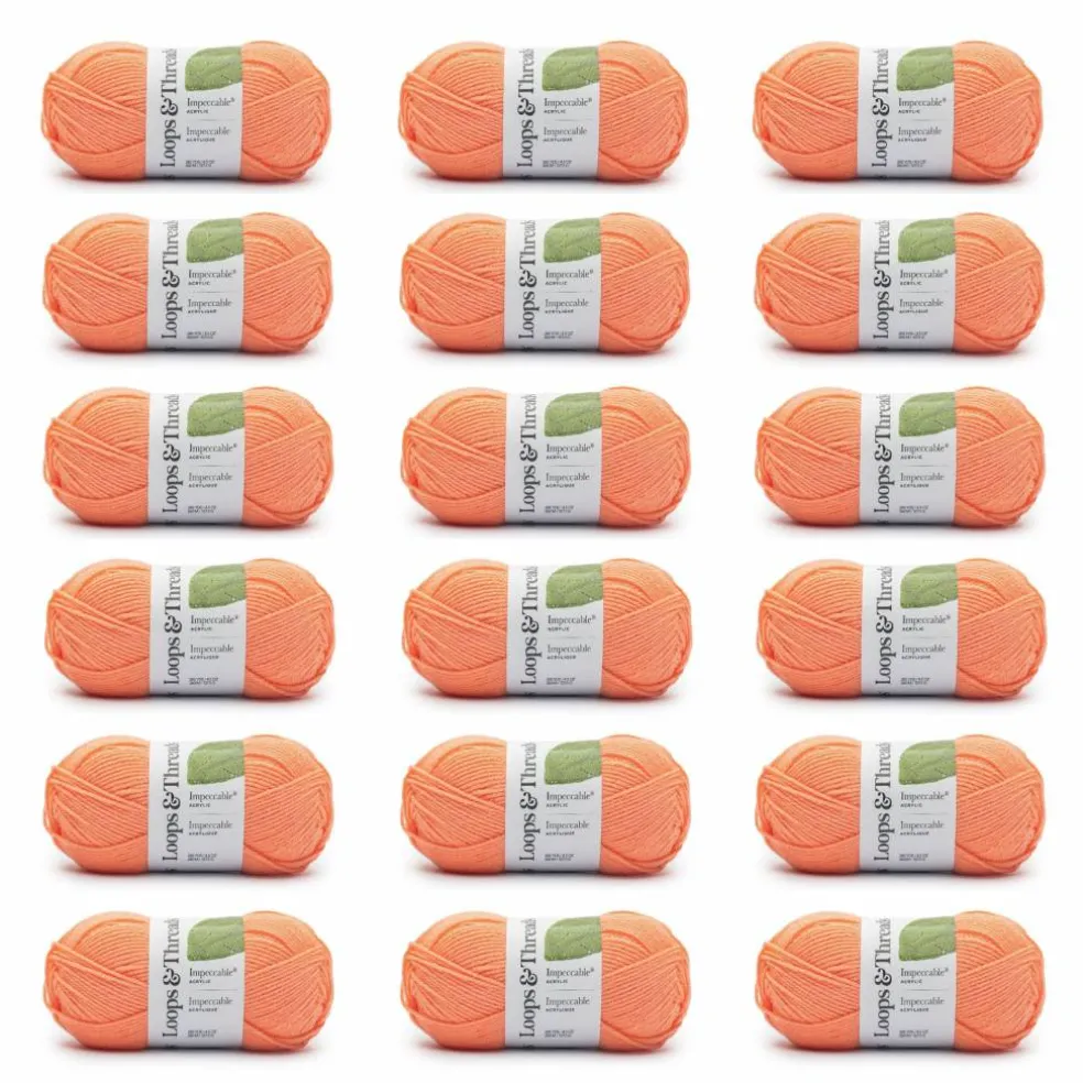 18 Pack: Impeccable® Solid Yarn by Loops & Threads®