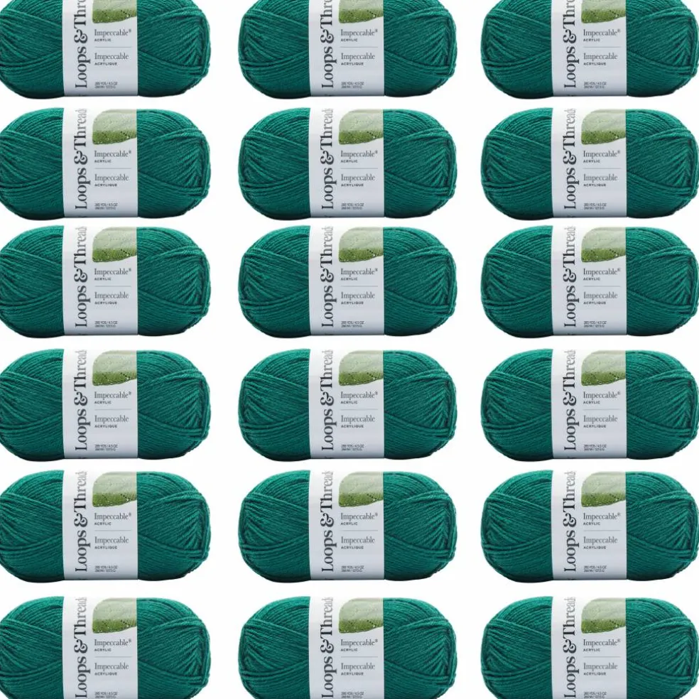 18 Pack: Impeccable® Solid Yarn by Loops & Threads®