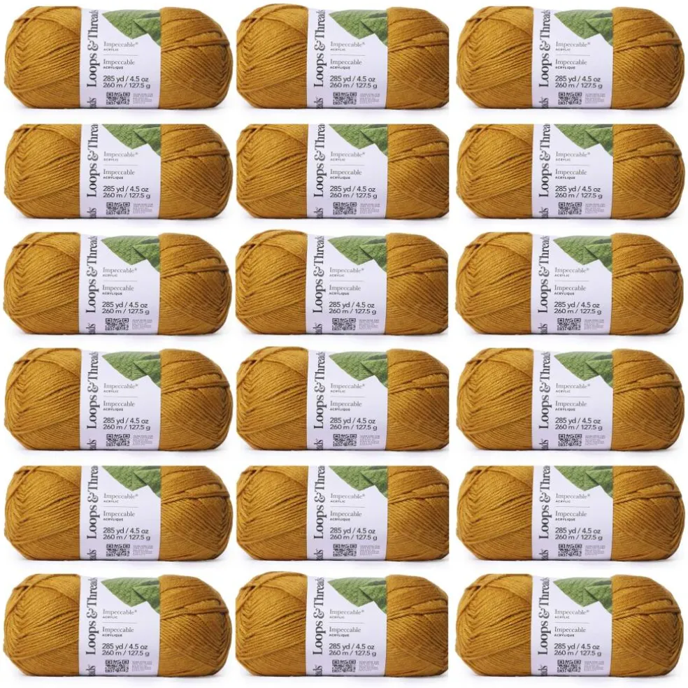 18 Pack: Impeccable® Solid Yarn by Loops & Threads®