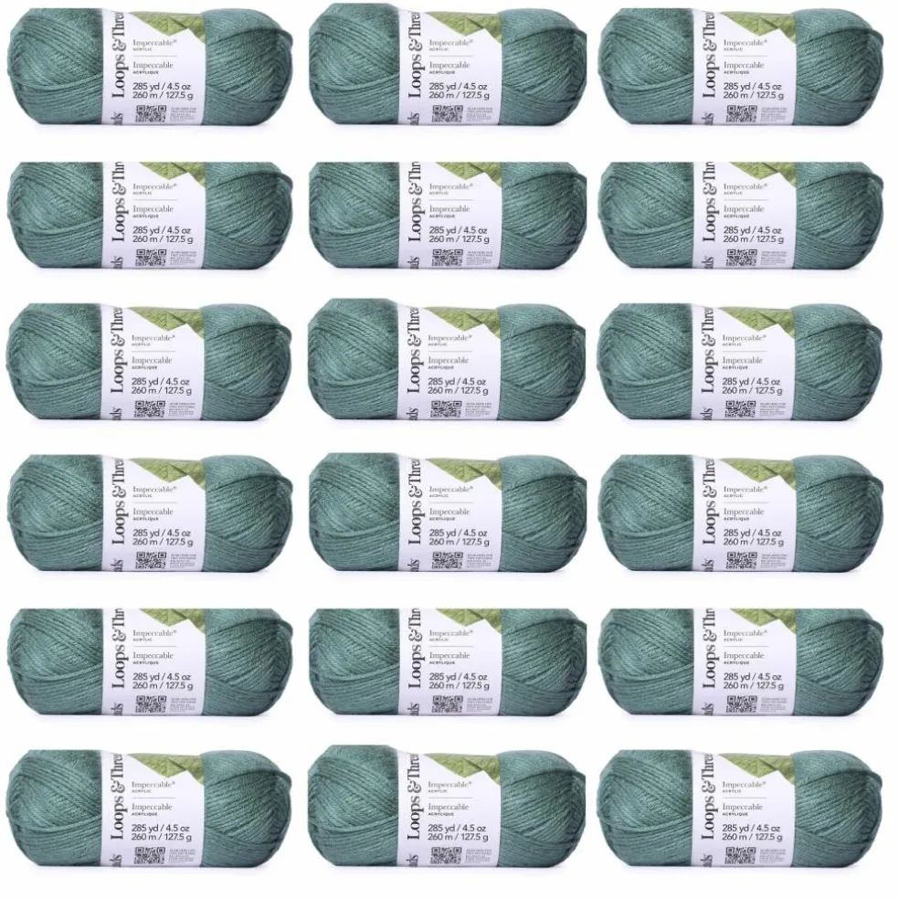 18 Pack: Impeccable® Solid Yarn by Loops & Threads®
