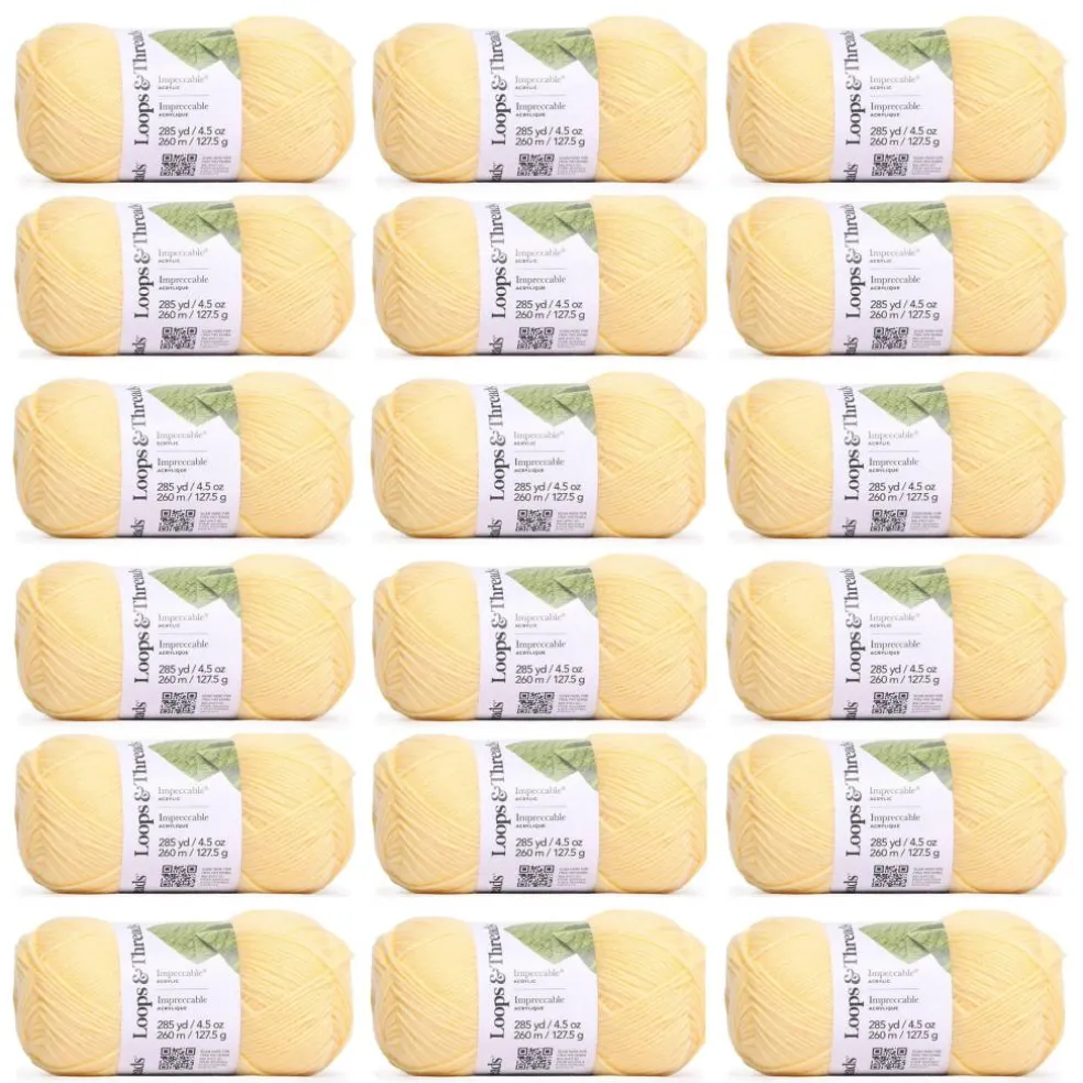 18 Pack: Impeccable® Solid Yarn by Loops & Threads®
