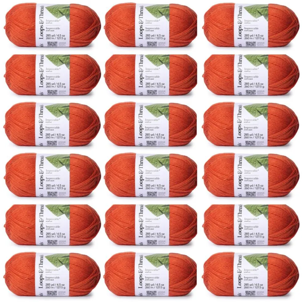 18 Pack: Impeccable® Solid Yarn by Loops & Threads®