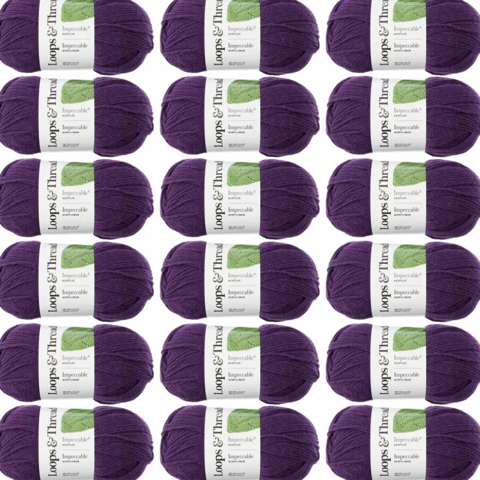 18 Pack: Impeccable® Solid Yarn by Loops & Threads®