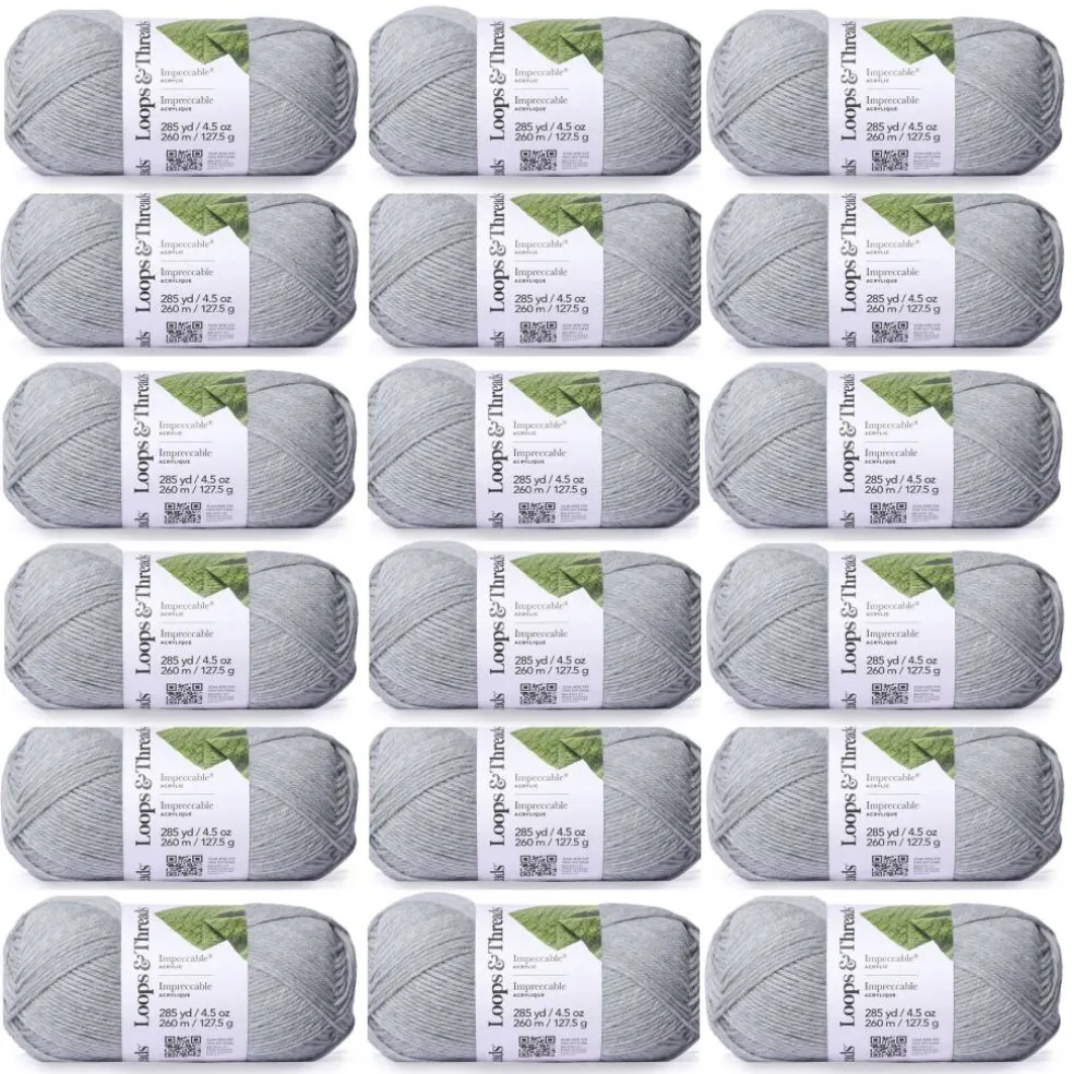 18 Pack: Impeccable® Solid Yarn by Loops & Threads®