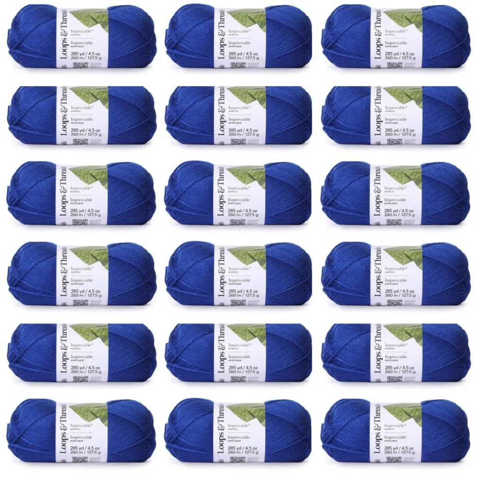 18 Pack: Impeccable® Solid Yarn by Loops & Threads®