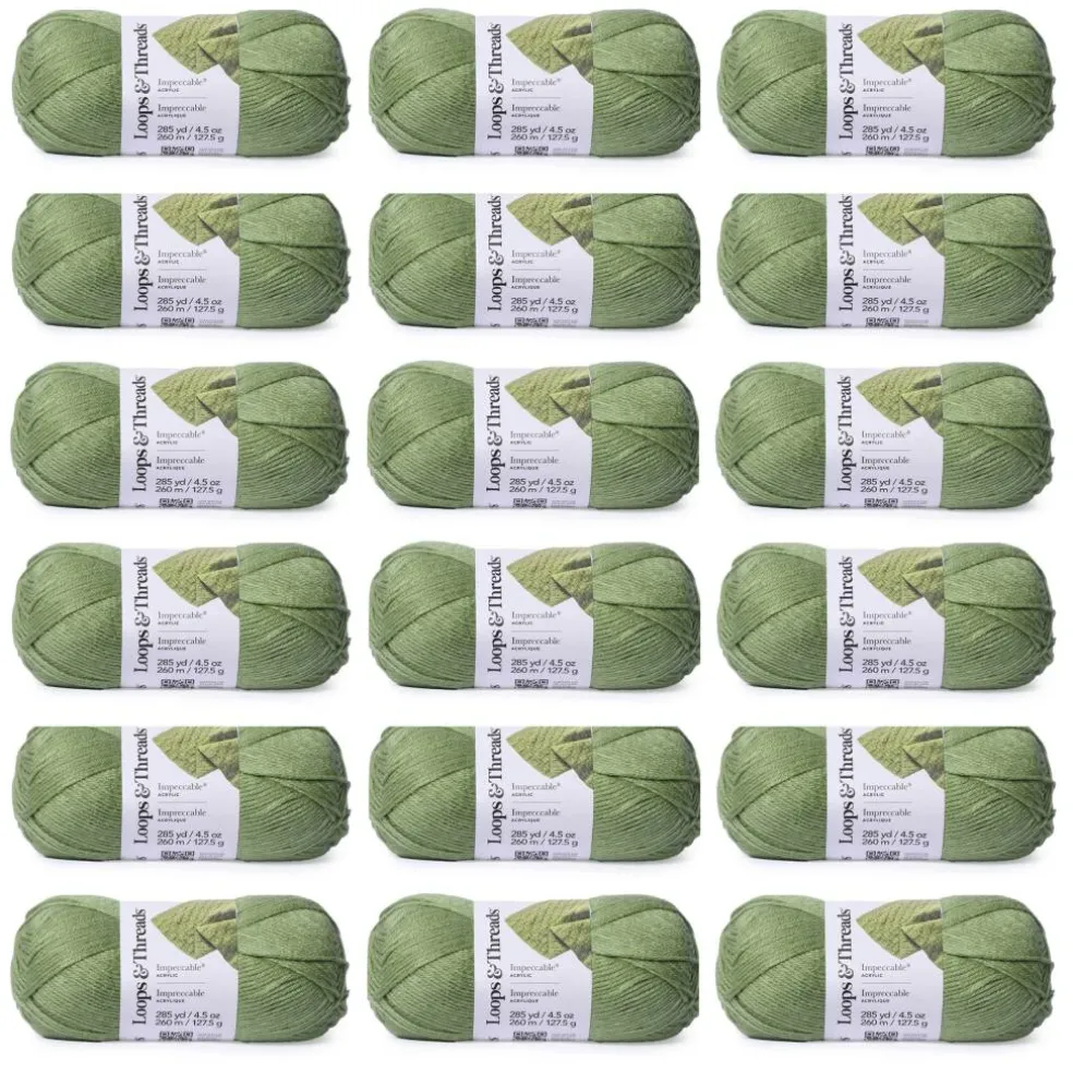 18 Pack: Impeccable® Solid Yarn by Loops & Threads®