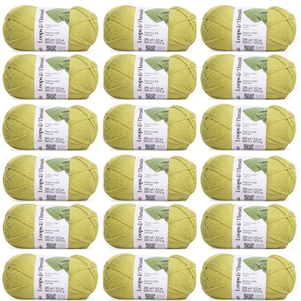 18 Pack: Impeccable® Solid Yarn by Loops & Threads®