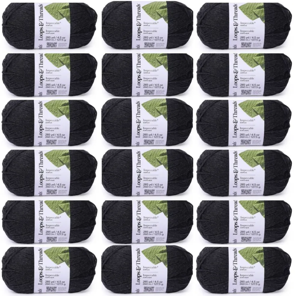 18 Pack: Impeccable® Solid Yarn by Loops & Threads®