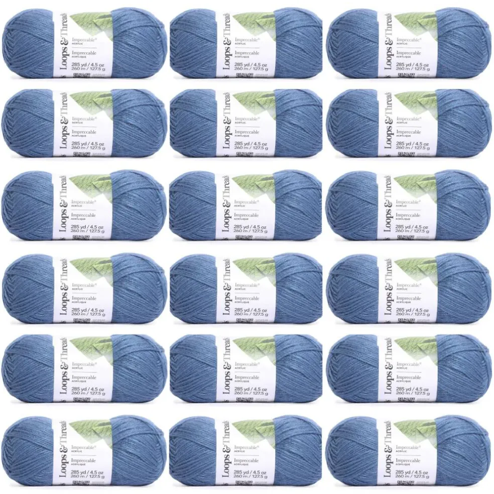 18 Pack: Impeccable® Solid Yarn by Loops & Threads®