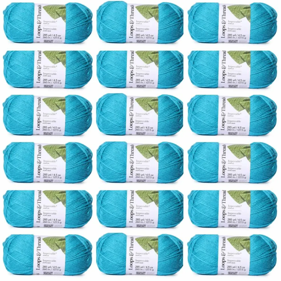 18 Pack: Impeccable® Solid Yarn by Loops & Threads®