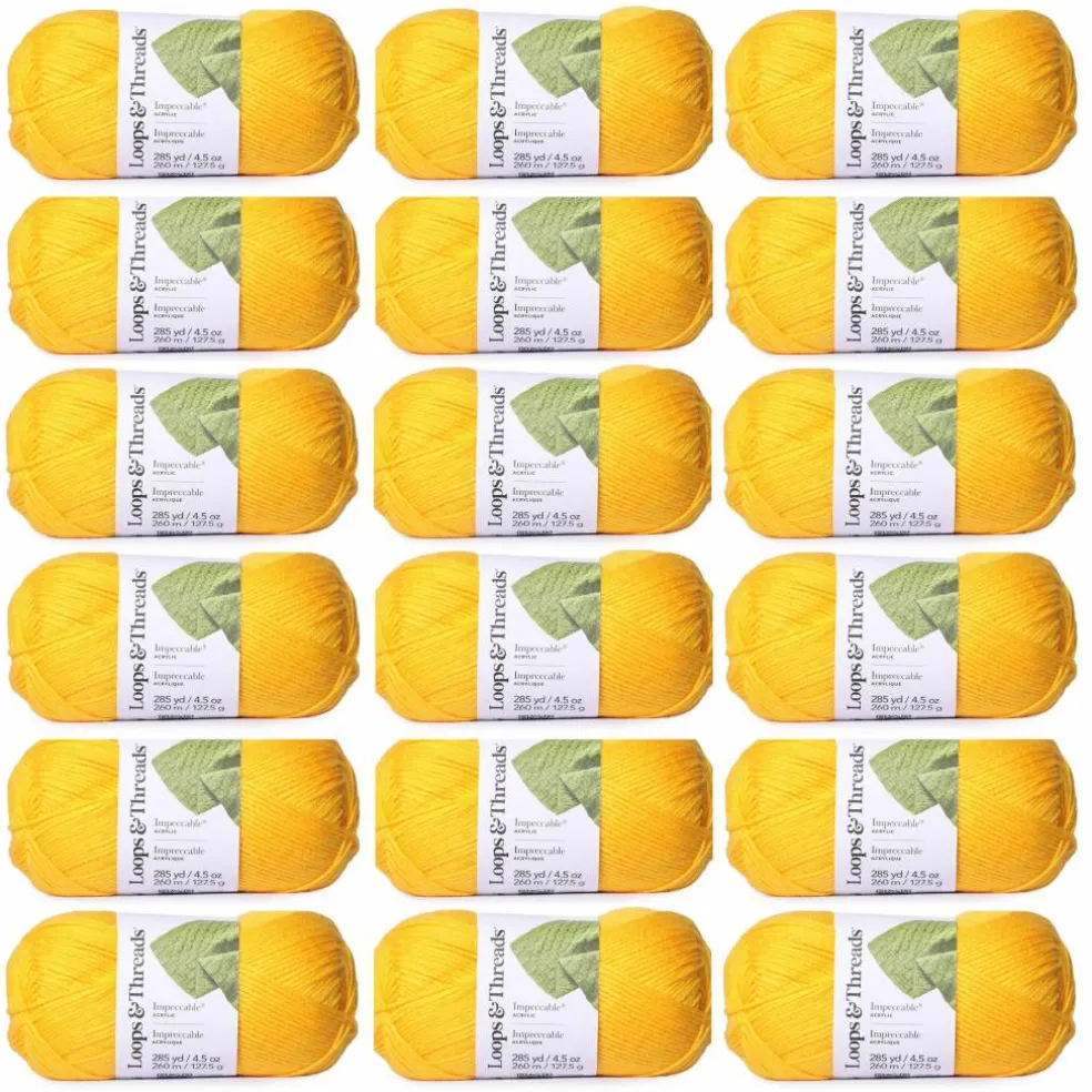 18 Pack: Impeccable® Solid Yarn by Loops & Threads®