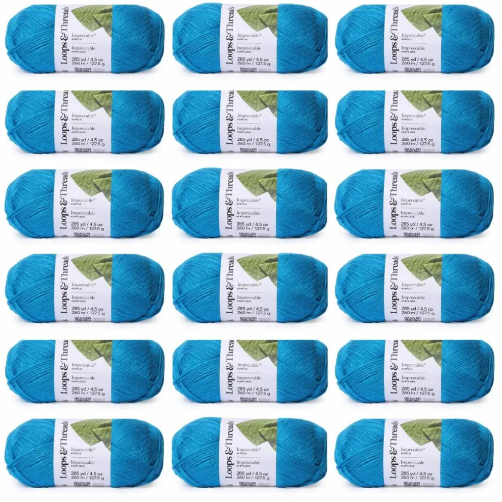 18 Pack: Impeccable® Solid Yarn by Loops & Threads®