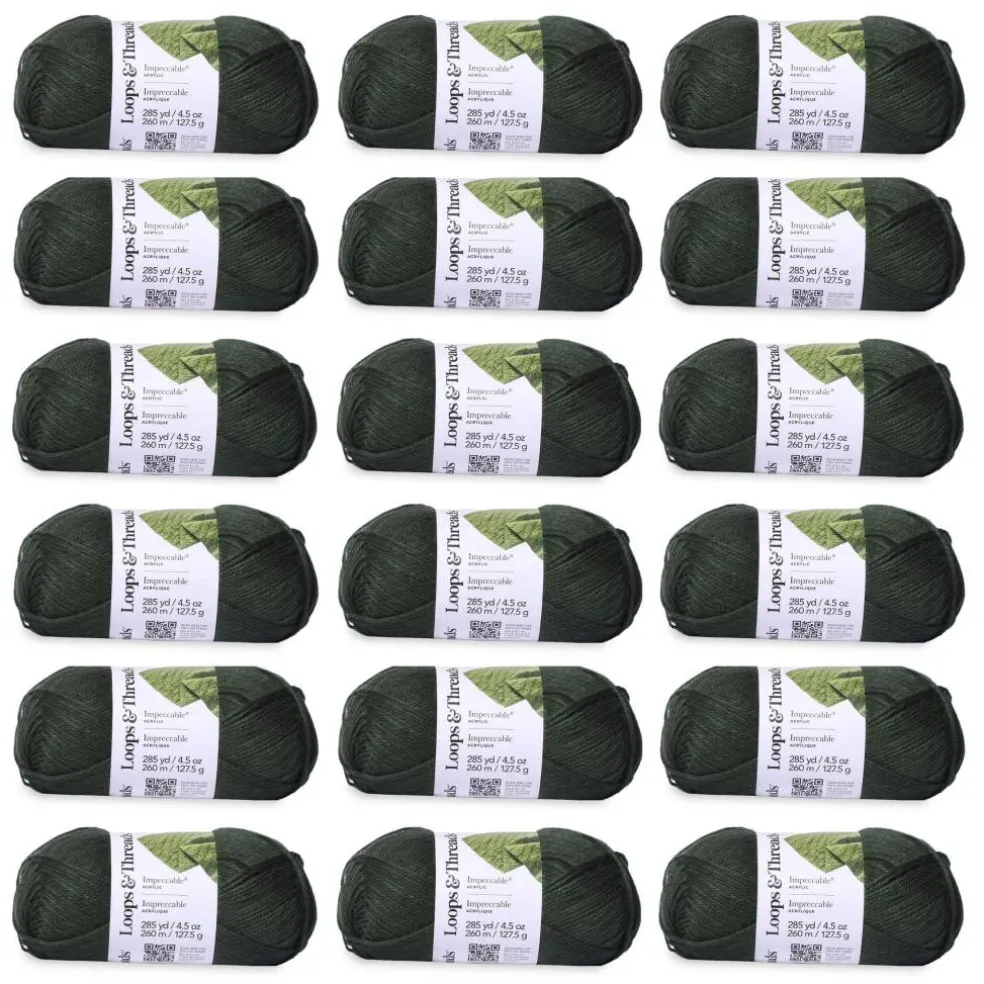 18 Pack: Impeccable® Solid Yarn by Loops & Threads®