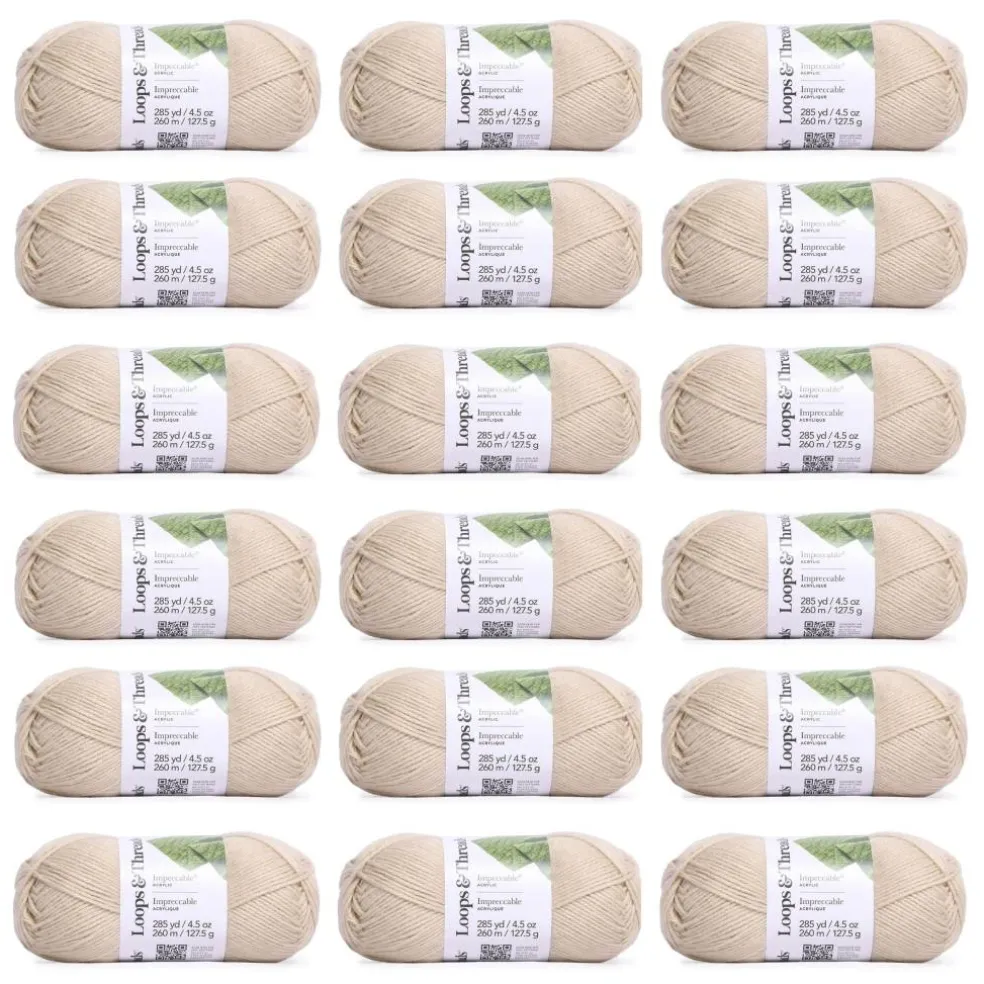 18 Pack: Impeccable® Solid Yarn by Loops & Threads®