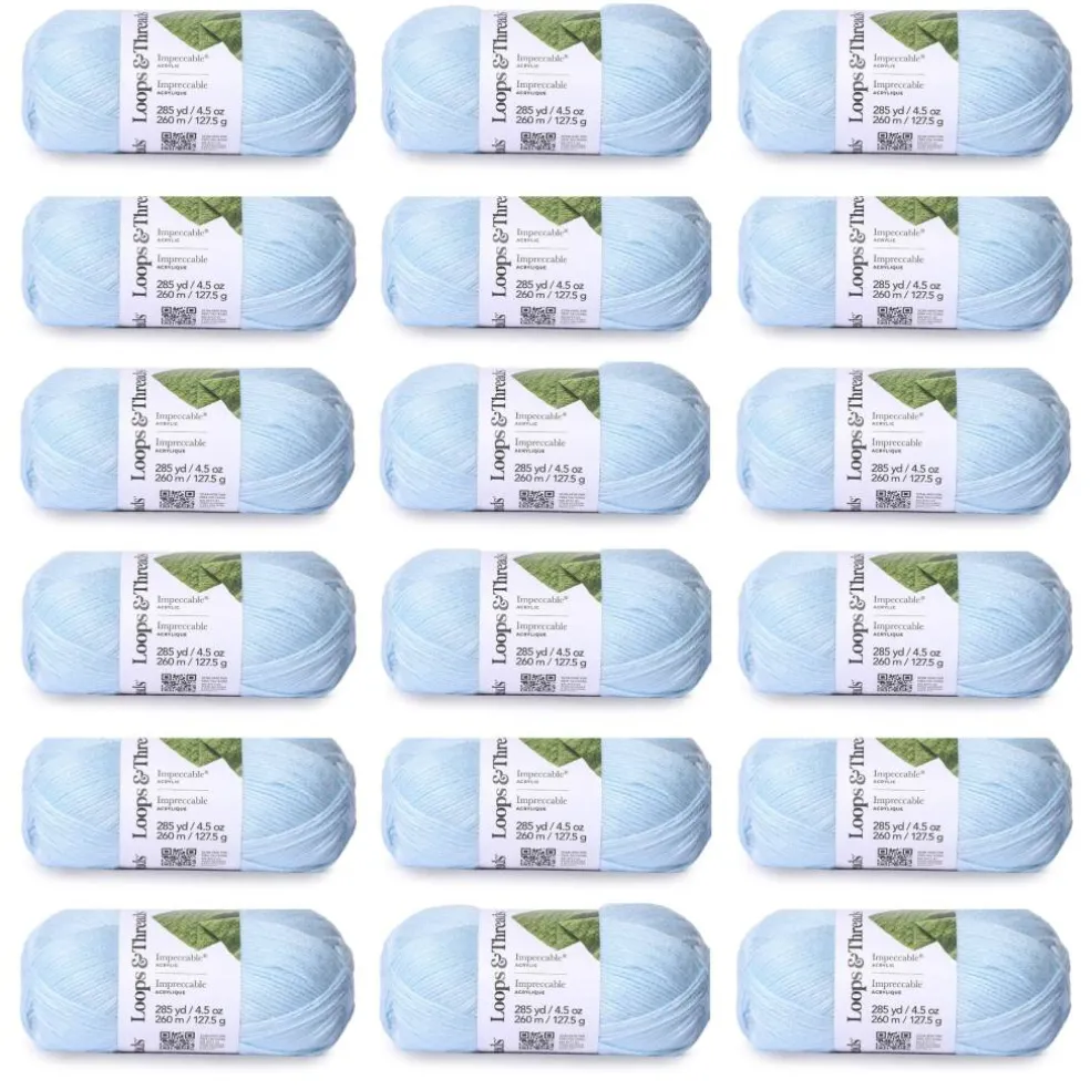 18 Pack: Impeccable® Solid Yarn by Loops & Threads®