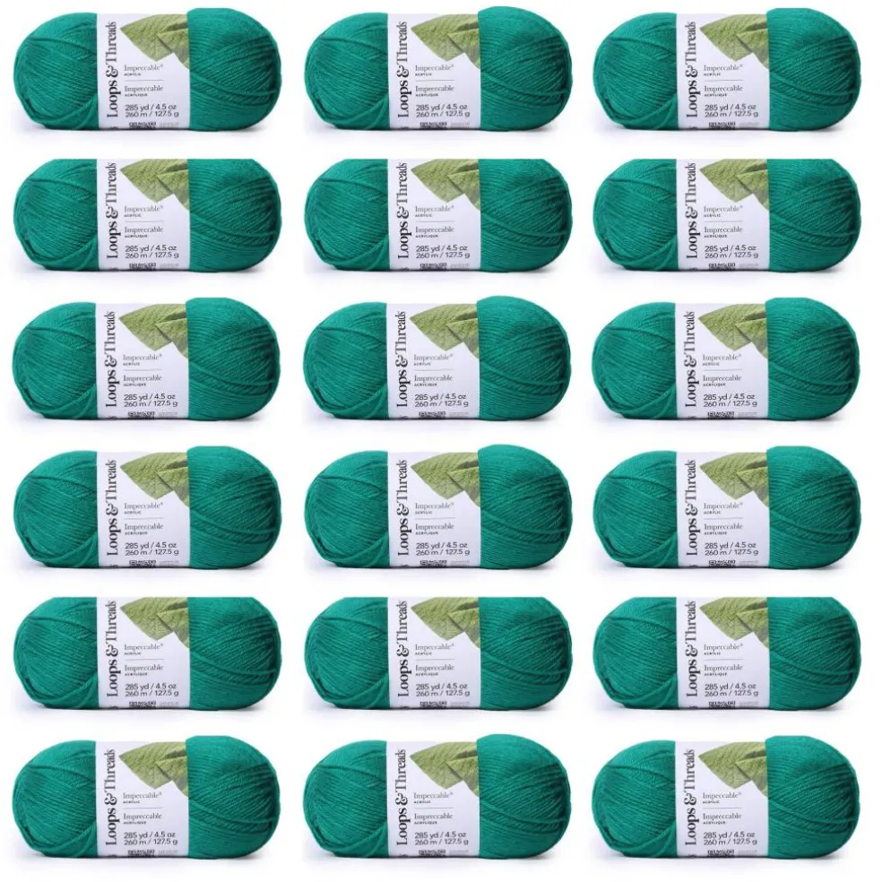 18 Pack: Impeccable® Solid Yarn by Loops & Threads®