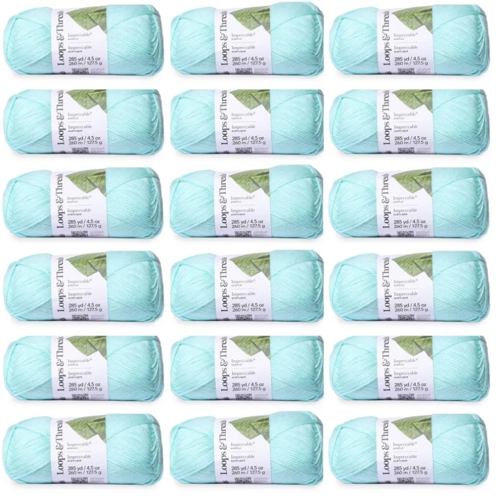 18 Pack: Impeccable® Solid Yarn by Loops & Threads®