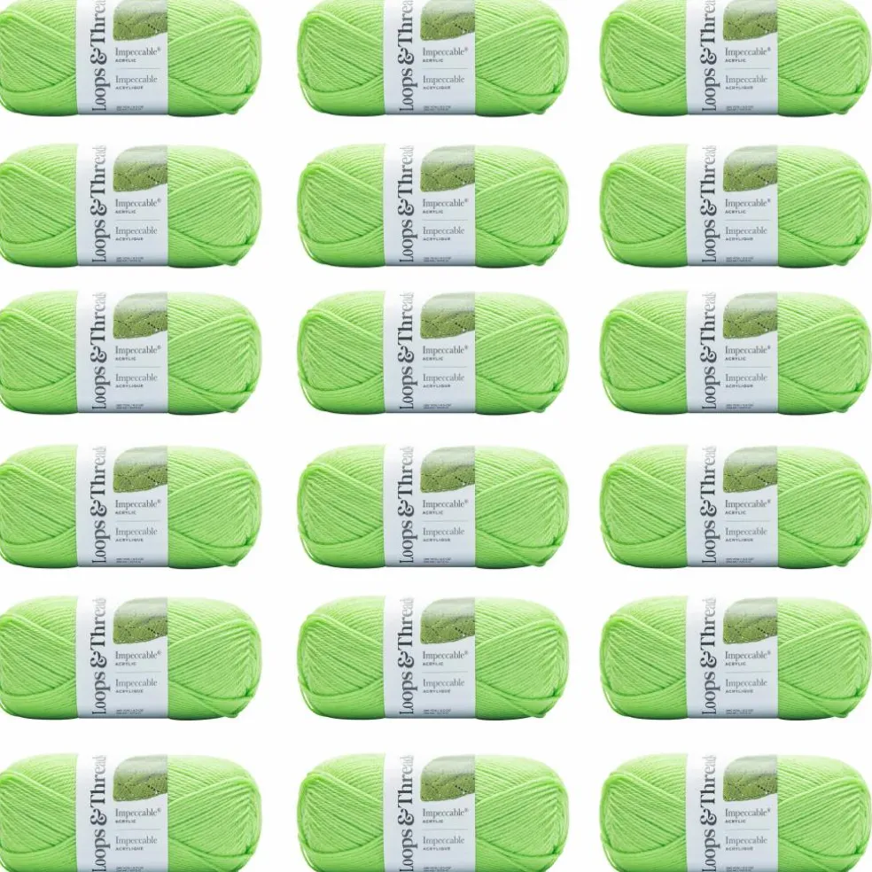 18 Pack: Impeccable® Solid Yarn by Loops & Threads®