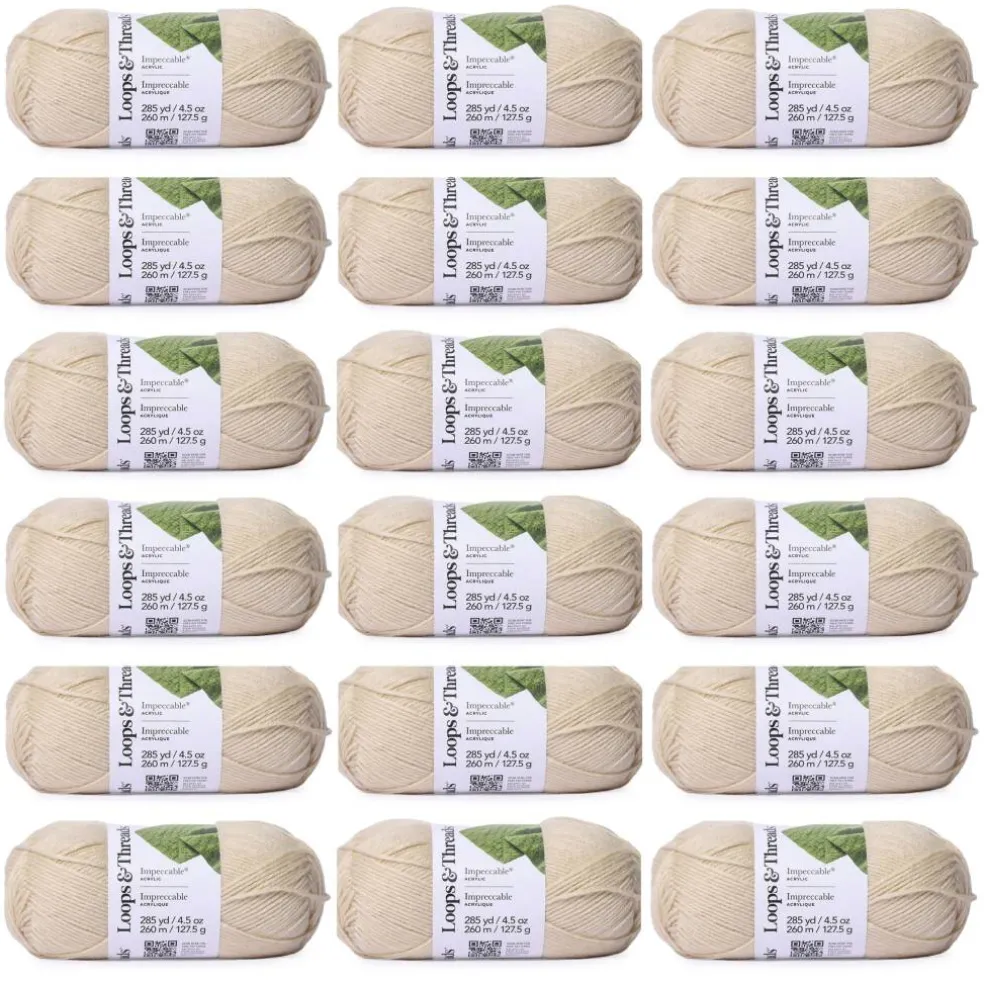 18 Pack: Impeccable® Solid Yarn by Loops & Threads®