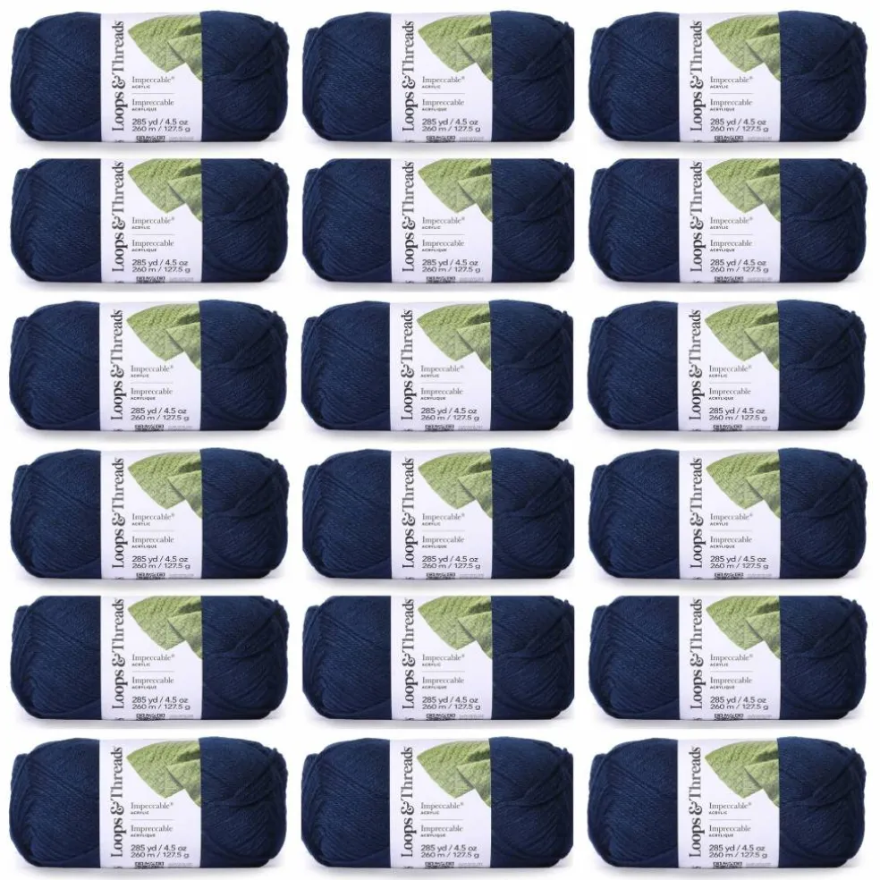 18 Pack: Impeccable® Solid Yarn by Loops & Threads®
