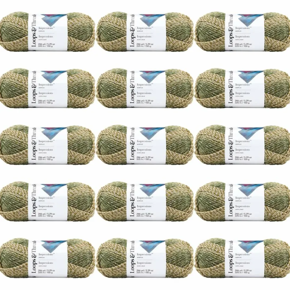 15 Pack: Impressions™ Yarn by Loops & Threads®