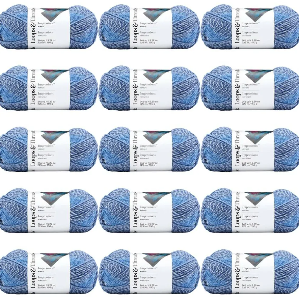 15 Pack: Impressions™ Yarn by Loops & Threads®