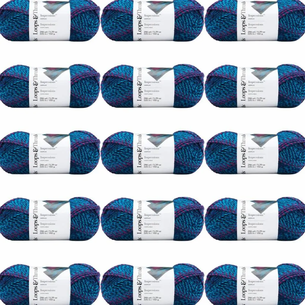 15 Pack: Impressions™ Yarn by Loops & Threads®