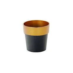 3-Pack 3-Inch Metallic Plastic Flower Plant Pots – Wedding & Party Supplies