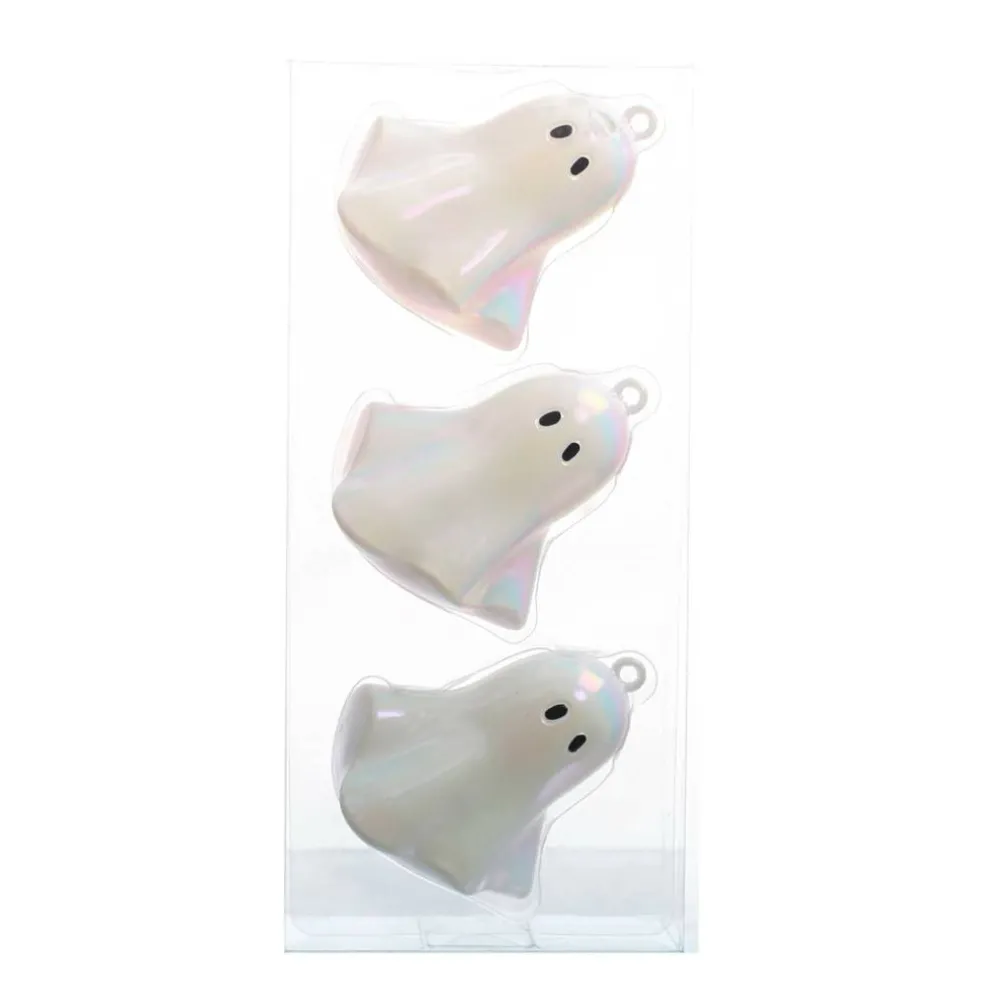 3 Pack Iridescent Ghost Halloween Ornaments by Ashland®