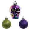 6 Pack Iridescent Skull & Ball Shatterproof Ornaments by Ashland®