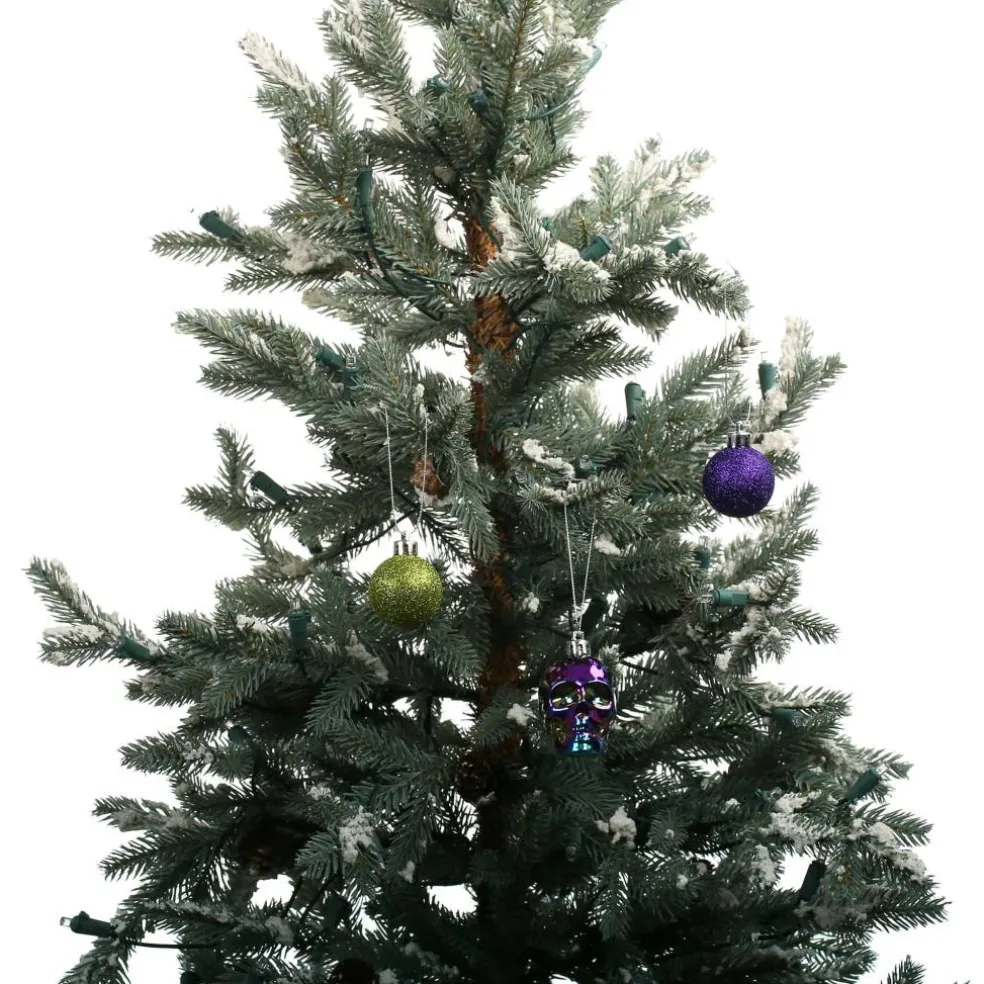 6 Pack Iridescent Skull & Ball Shatterproof Ornaments by Ashland®