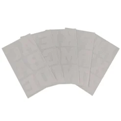 12 Pack: Iron-On White Flocked Athletic Letters by Imagin8ā¢