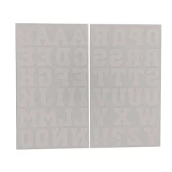 12 Pack: Iron-On White Flocked Athletic Letters by Imagin8™