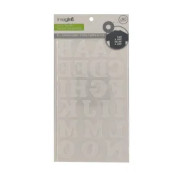 12 Pack: Iron-On White Flocked Cooper Letters by Imagin8™