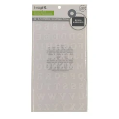 12 Pack: Iron-On White Flocked Cooper Letters by Imagin8™