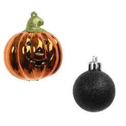 6 Pack Jack-o'-Lantern & Ball Shatterproof Ornaments by Ashland®