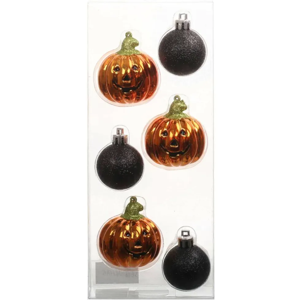6 Pack Jack-o'-Lantern & Ball Shatterproof Ornaments by Ashland®